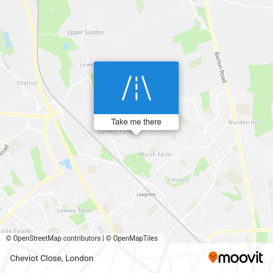 Cheviot Close map