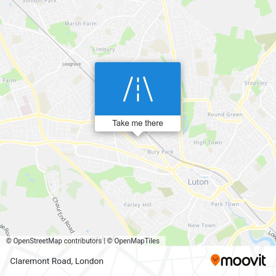 Claremont Road map