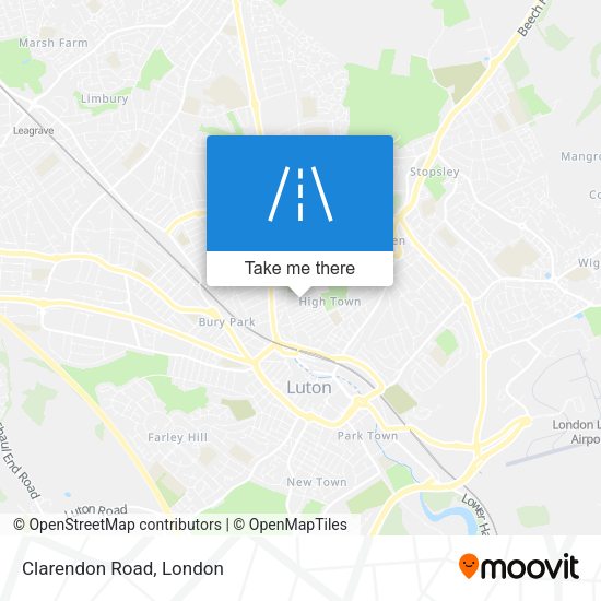 Clarendon Road map