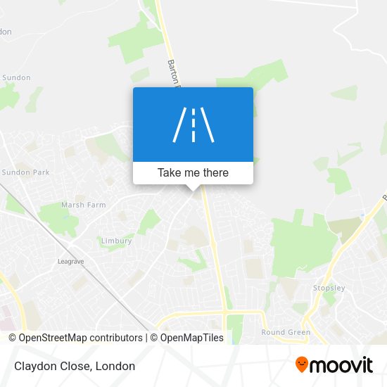 Claydon Close map