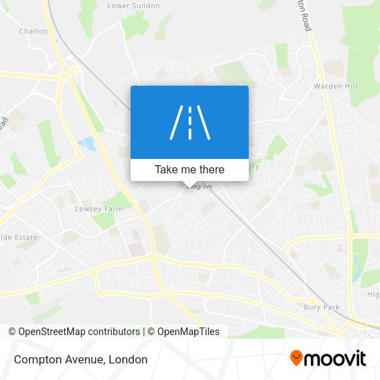 Compton Avenue map