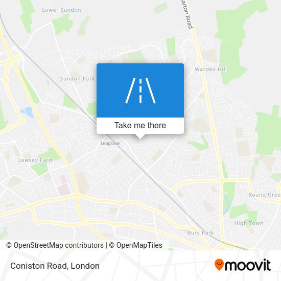 Coniston Road map