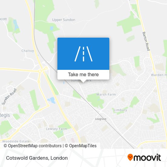Cotswold Gardens map