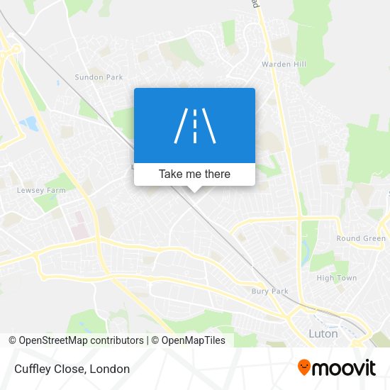 Cuffley Close map