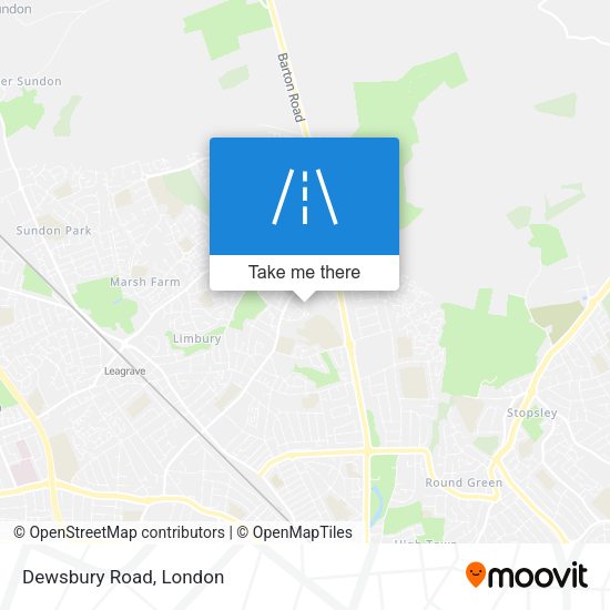 Dewsbury Road map