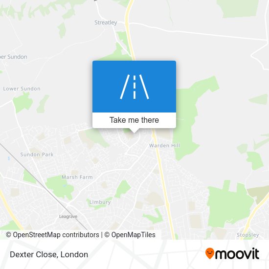 Dexter Close map