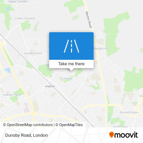 Dunsby Road map