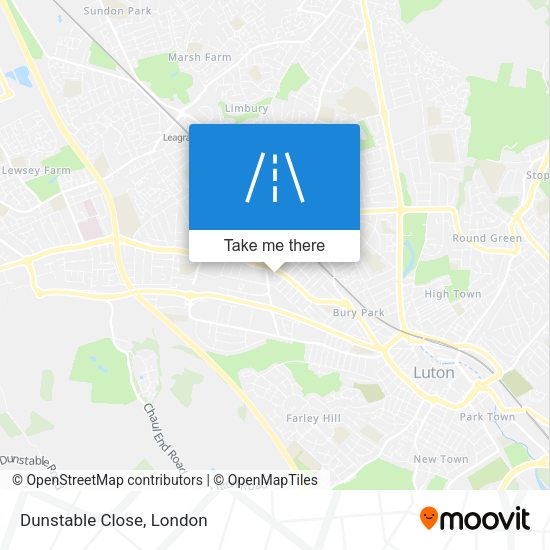 Dunstable Close map