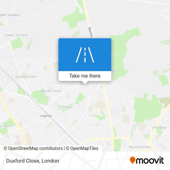 Duxford Close map