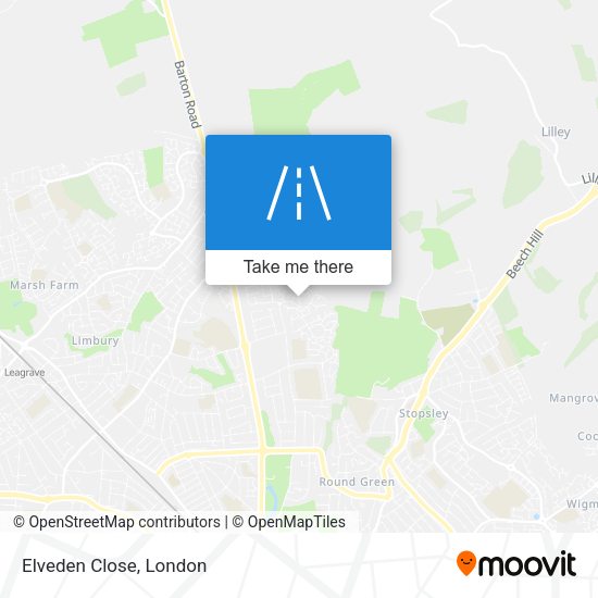 Elveden Close map