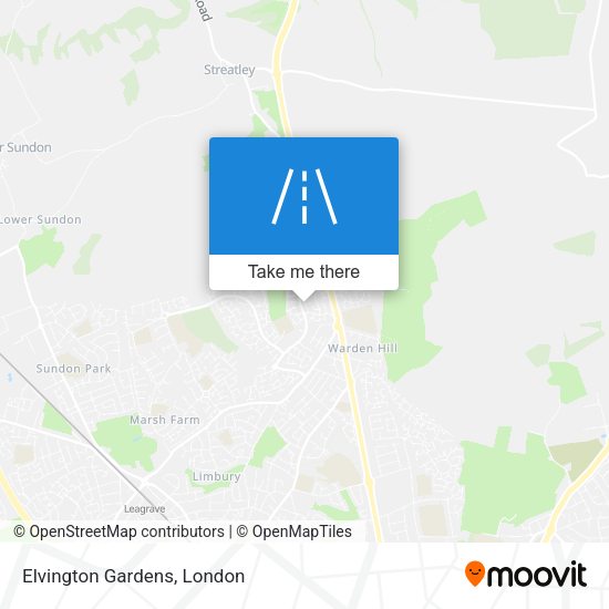 Elvington Gardens map
