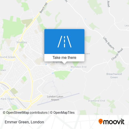 Emmer Green map
