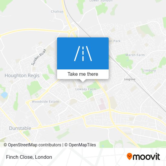 Finch Close map
