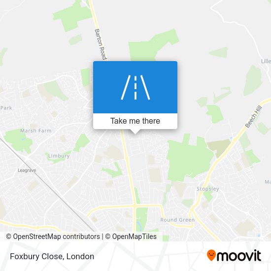Foxbury Close map