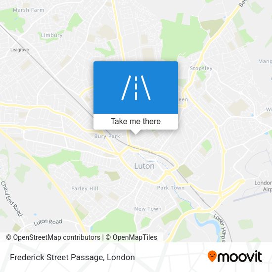 Frederick Street Passage map