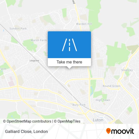 Galliard Close map