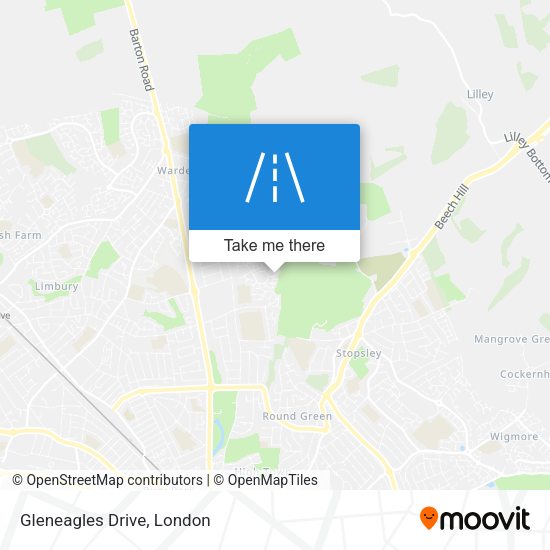 Gleneagles Drive map