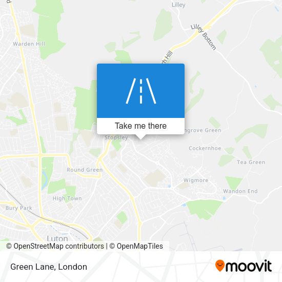 Green Lane map