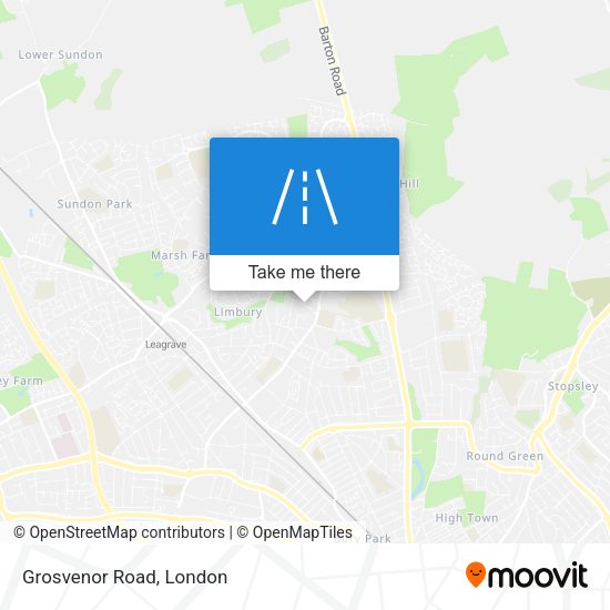 Grosvenor Road map