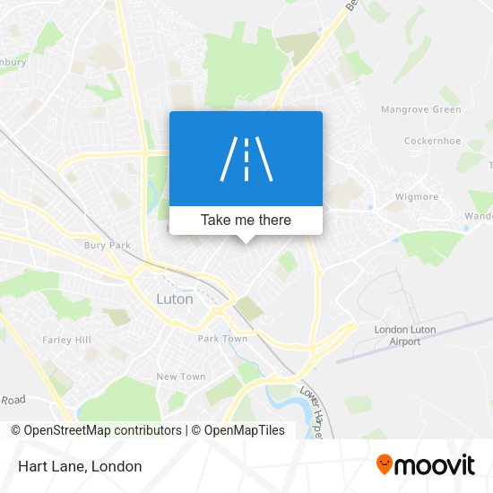 Hart Lane map