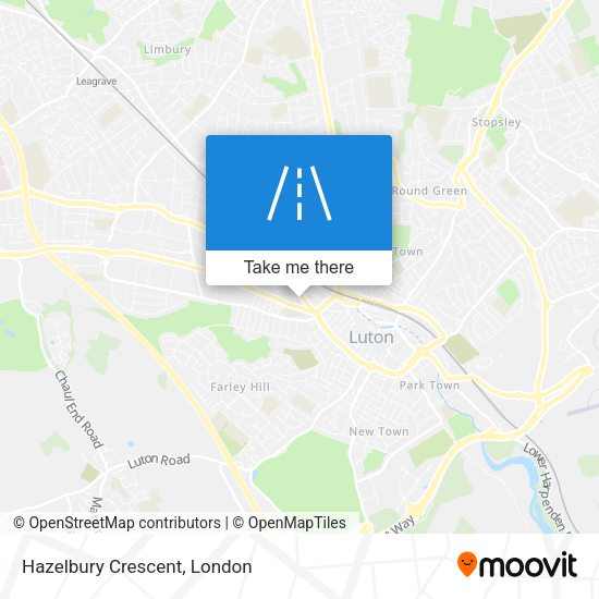 Hazelbury Crescent map