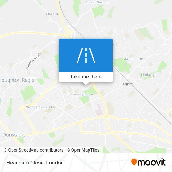 Heacham Close map