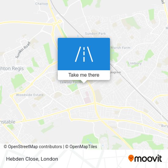 Hebden Close map