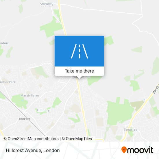 Hillcrest Avenue map