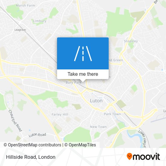 Hillside Road map