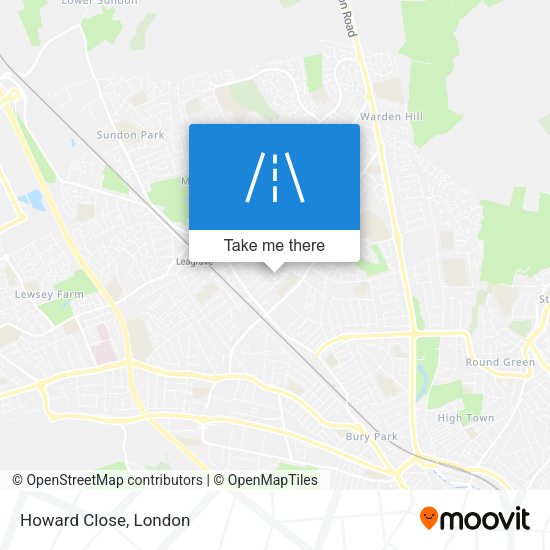 Howard Close map