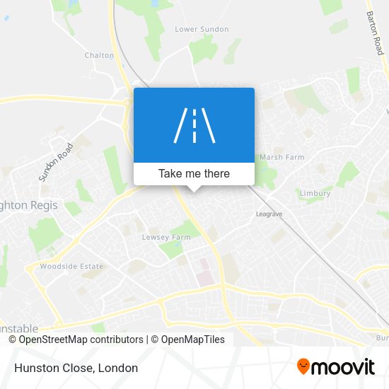 Hunston Close map