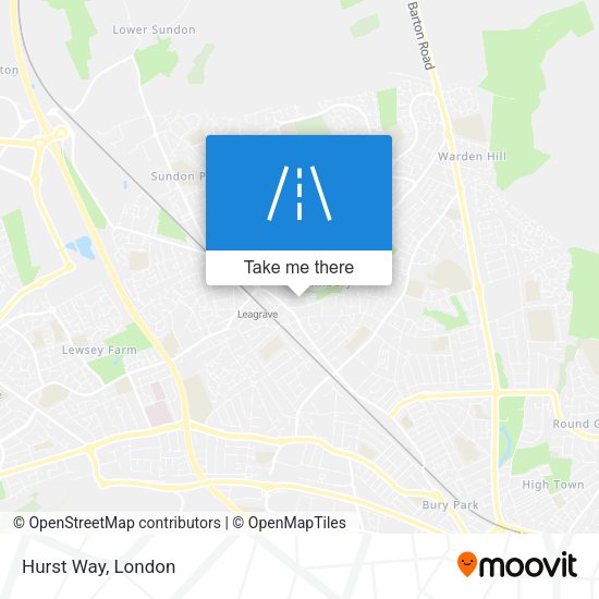 Hurst Way map