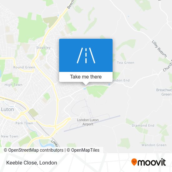 Keeble Close map