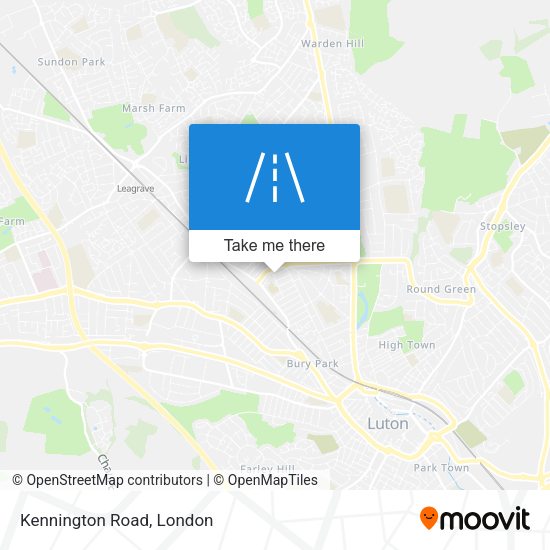 Kennington Road map