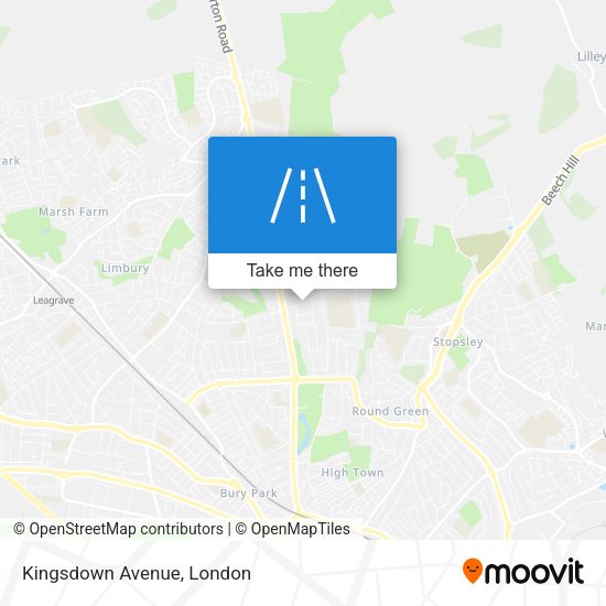 Kingsdown Avenue map