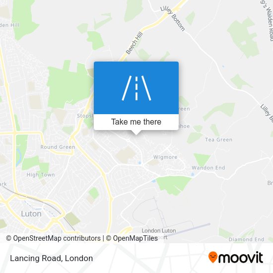 Lancing Road map