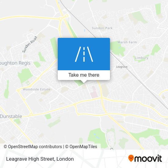 Leagrave High Street map