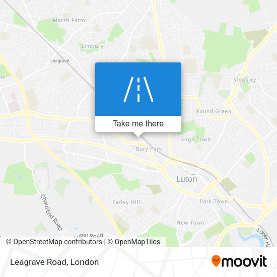 Leagrave Road map