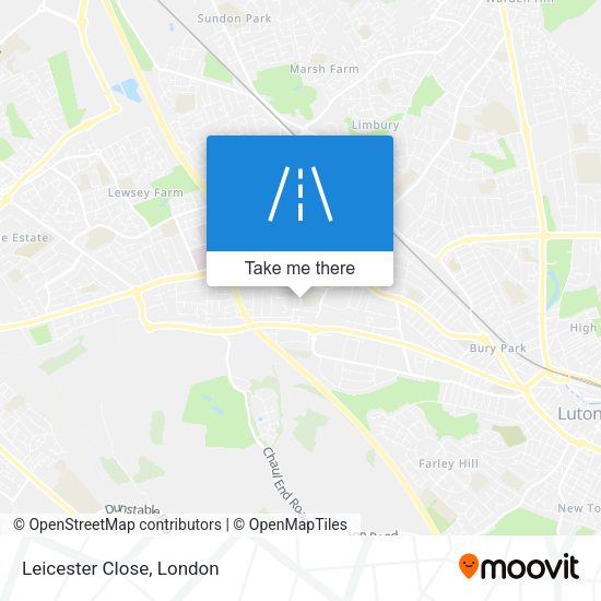 Leicester Close map