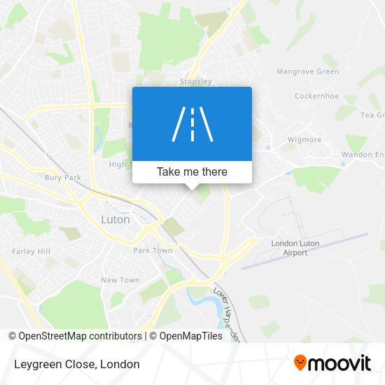 Leygreen Close map