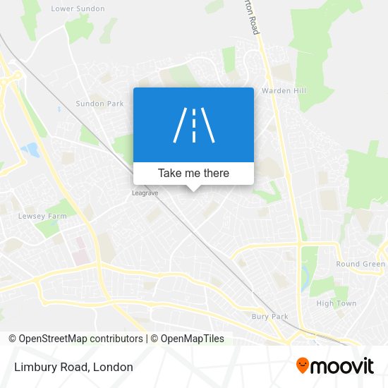 Limbury Road map