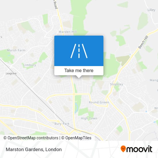 Marston Gardens map