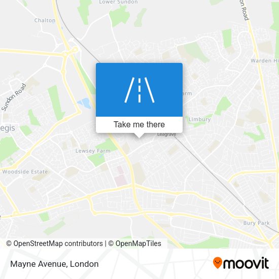 Mayne Avenue map