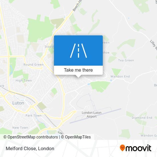 Melford Close map