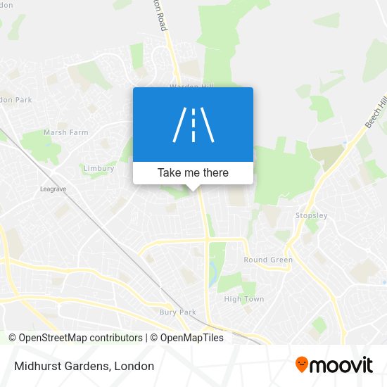 Midhurst Gardens map