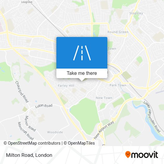 Milton Road map