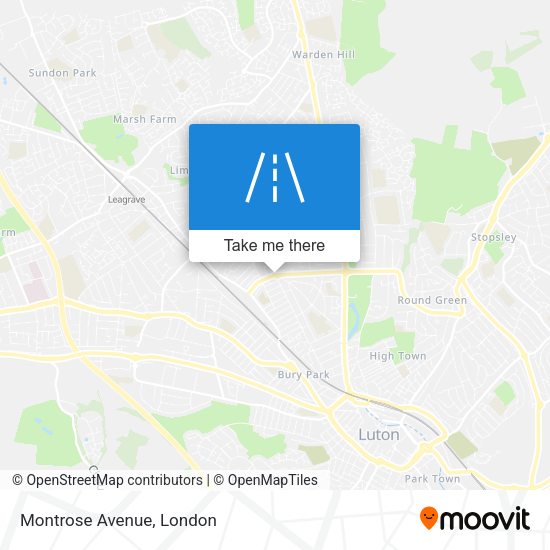 Montrose Avenue map