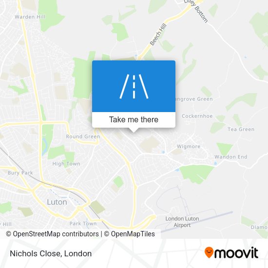 Nichols Close map