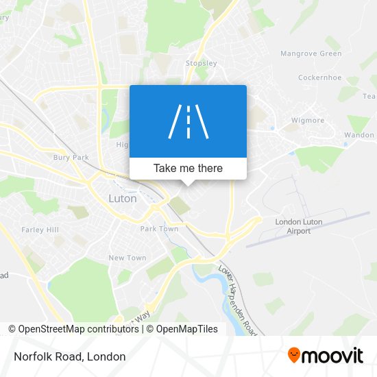 Norfolk Road map