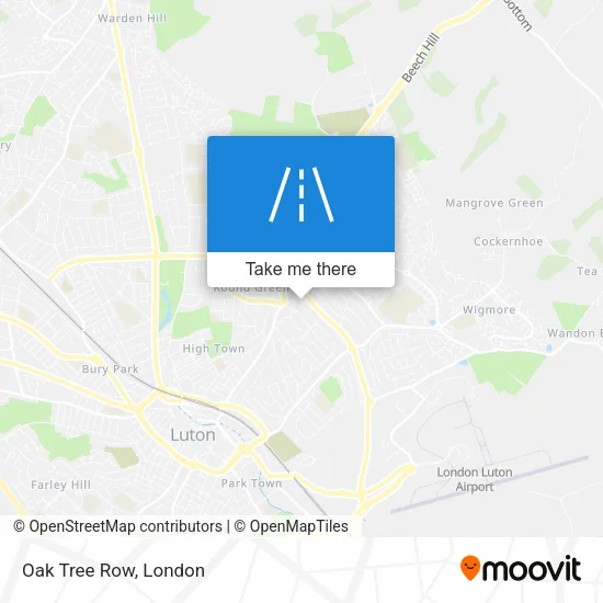 Oak Tree Row map